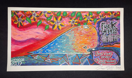 F.T.S. Munko Whale - Print